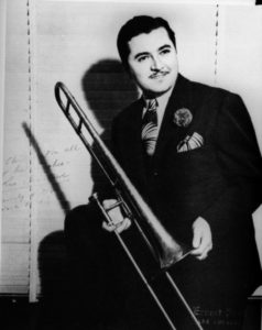 Leo Vauchant with trombone