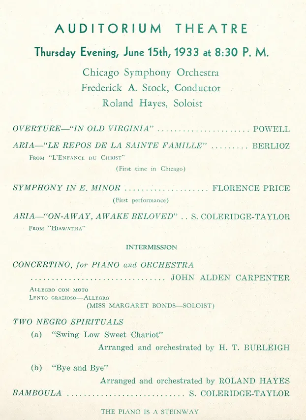Florence Price program